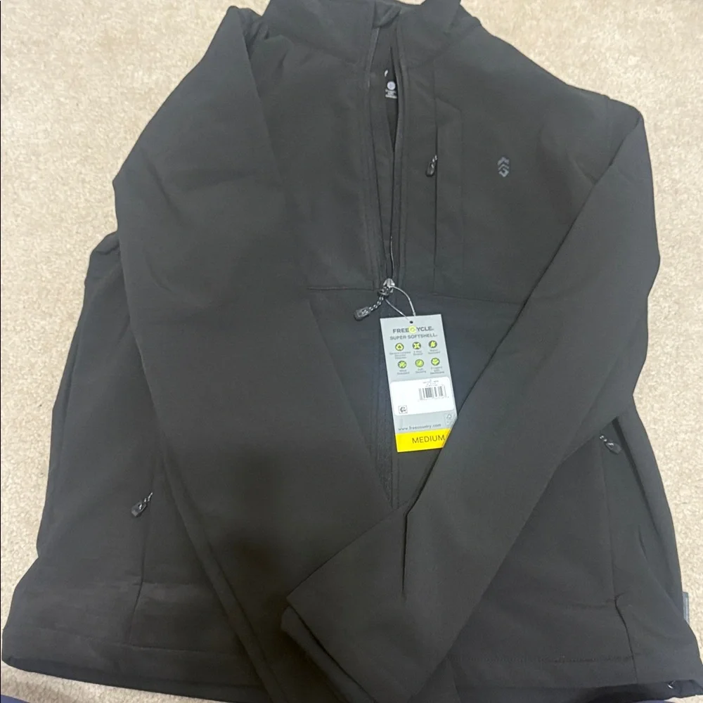 Free Country Men's Black Performance Jacket - Picture 1 of 4